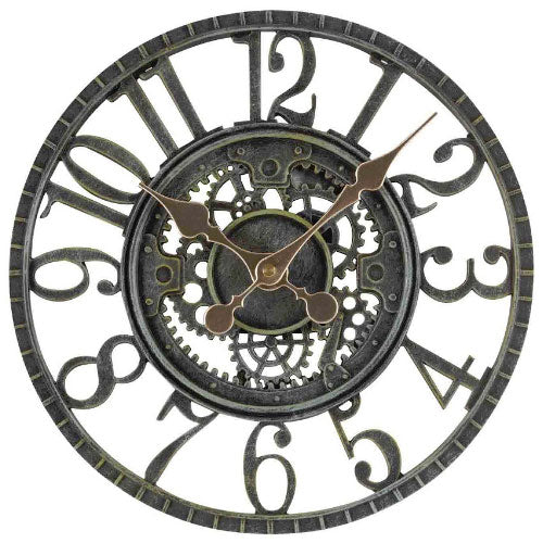 Outdoor Verdigris Newby Mechanical Wall Clock